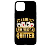 Custodia per iPhone 15 Plus Non un giocatore d'azzardo del casinò del giocatore di carte di poker divertente di Qu