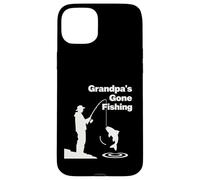 Custodia per iPhone 15 Plus Nonno Andato Pesca Divertente Pescatore Nonno Hobby All'aperto
