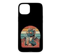Custodia per iPhone 15 Plus Occhiali da sole retrò Dragon Ice Coffee Summer Vibes