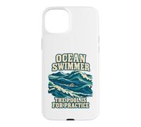 Custodia per iPhone 15 Plus Ocean Swimmer La piscina è per la pratica in acque libere