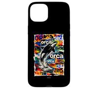 Custodia per iPhone 15 Plus Oceano Orca con onde marine fauna selvatica orca design