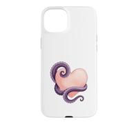 Custodia per iPhone 15 Plus Octopus Heart Tentacle Ocean Love Cute Octopus