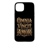 Custodia per iPhone 15 Plus Omnia Vincit Amor Tutto è conquistato dall'amore
