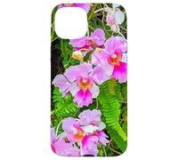 Custodia per iPhone 15 Plus Orchidea rosa di Singapore, principessa Aloha Orchidea Shapes Mania