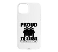 Custodia per iPhone 15 Plus Orgoglioso di servire il volontario della mia comunità