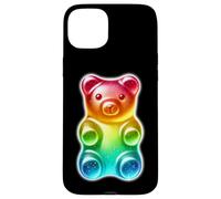 Custodia per iPhone 15 Plus Orsetto gommoso Candy Rainbow