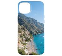Custodia per iPhone 15 Plus Paesaggio scenico del villaggio sul mare della scogliera della Costiera Amalfitana