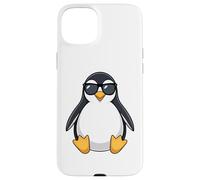Custodia per iPhone 15 Plus Paffuto Cool Penguin con occhiali da sole Summer Vibes