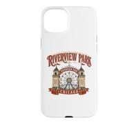 Custodia per iPhone 15 Plus Parco divertimenti Riverview Chicago Illinois Nostalgia