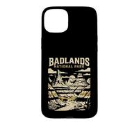 Custodia per iPhone 15 Plus Parco nazionale Badlands Vintage Retro Adventure Design