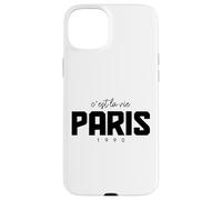 Custodia per iPhone 15 Plus Parigi Francia C'est La Vie Souvenir francese