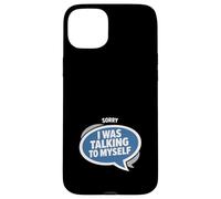 Custodia per iPhone 15 Plus Parlare con me Umorismo introverso divertente pensiero eccessivo
