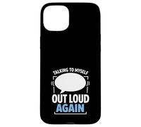 Custodia per iPhone 15 Plus Parlare con me Umorismo introverso divertente pensiero eccessivo