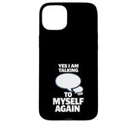 Custodia per iPhone 15 Plus Parlare con me Umorismo introverso divertente pensiero eccessivo