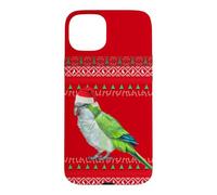 Custodia per iPhone 15 Plus Parrocchetto del monaco di Natale del pappagallo quacchero