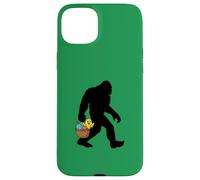Custodia per iPhone 15 Plus Pasqua Bigfoot con Pasqua pulcino