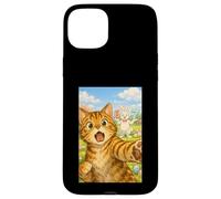 Custodia per iPhone 15 Plus Pasqua Six Seven Cat Selfie 67 Coniglio Coniglio Ragazze Ragazzi Bambini
