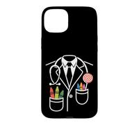Custodia per iPhone 15 Plus Pastello tascabile per pediatra con lecca-lecca