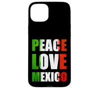 Custodia per iPhone 15 Plus Peace Love México