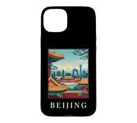 Custodia per iPhone 15 Plus Pechino, Cina, skyline città, viaggio, arte