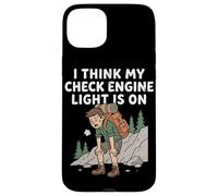 Custodia per iPhone 15 Plus Penso che la spia del mio motore di controllo sia accesa con una divertente grafica escursionistica