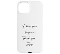 Custodia per iPhone 15 Plus Perdono: I have been forgiven Thank you Gesù Cristo