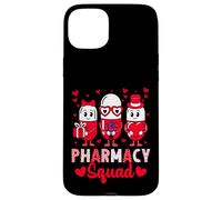 Custodia per iPhone 15 Plus Pharmacy Squad Funny Valentine's Day Pharmacist Technician