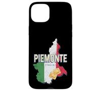 Custodia per iPhone 15 Plus Piemonte Italia Retro Regione Mappa Vintage Pasta Souvenir