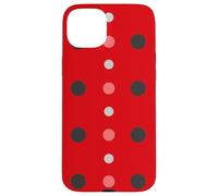 Custodia per iPhone 15 Plus Pink & Red Black Polka Dot Ladybug Cute Lady Bug Polka Dots