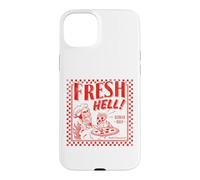 Custodia per iPhone 15 Plus Pizza Satan "Fresh Hell" Satan Occult Satanic Lucifer