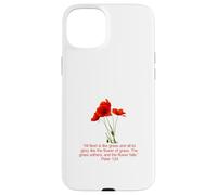 Custodia per iPhone 15 Plus Poiché tutta la carne è come erba Pietro 1:24-25