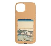 Custodia per iPhone 15 Plus Ponte Nihonbashi in Edo Hokusai Vintage Retro Arte Giapponese