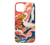 Custodia per iPhone 15 Plus Porto di Zinnia Pelican