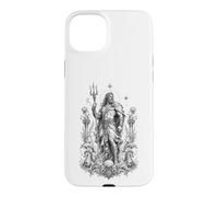 Custodia per iPhone 15 Plus Poseidone Sea Dio Onde Oceano Mitologia Greca Opera d'arte