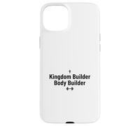 Custodia per iPhone 15 Plus Powerlifter da ginnastica Kingdom Jesus Christ