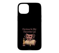 Custodia per iPhone 15 Plus Prenota Nerd Humor Fiction Fuga Burnout Bibliophile Vibes
