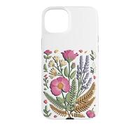 Custodia per iPhone 15 Plus Pressed Wildflower Meadow Florist Botanical Art