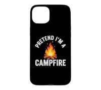 Custodia per iPhone 15 Plus Pretend I'm Campfire Camping Holiday Funny Halloween Costume