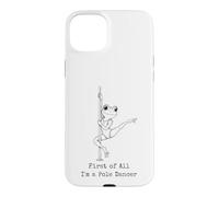 Custodia per iPhone 15 Plus Prima di tutto sono una pole dancer Frog Humor