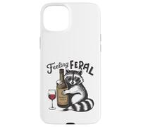 Custodia per iPhone 15 Plus Procione selvatico che tiene il succo fantasia