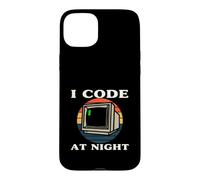Custodia per iPhone 15 Plus Programmer Retro Computer I Code At Night