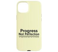 Custodia per iPhone 15 Plus Progress Not Perfection Inspirational Self Improvement
