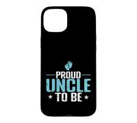 Custodia per iPhone 15 Plus Proud Uncle To Be Baby Annuncio