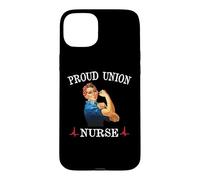 Custodia per iPhone 15 Plus Proud Union Nurse Safe Staffing Saves Night Shift RN ER ICU