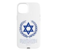 Custodia per iPhone 15 Plus Psalms 122:6-9 Star of David Israel Bible Verse Greek