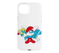 Custodia per iPhone 15 Plus Puffi Grande Papà Puffetta Brainy Cartoon 80s 90s Retro Pose
