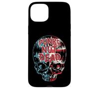 Custodia per iPhone 15 Plus Punks Not Dead Punk Rock USA Bandiera Vinile Record LP Skull