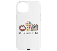 Custodia per iPhone 15 Plus Può succedere molto in 3 giorni Reto Vintage Floral Easter Day