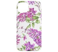 Custodia per iPhone 15 Plus Purple Lilac Flowers Floral Botanical Cottagecore Aesthetic