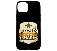 Custodia per iPhone 15 Plus Puzzle Keep Me Sharp Thinking Mindset Brain Game
